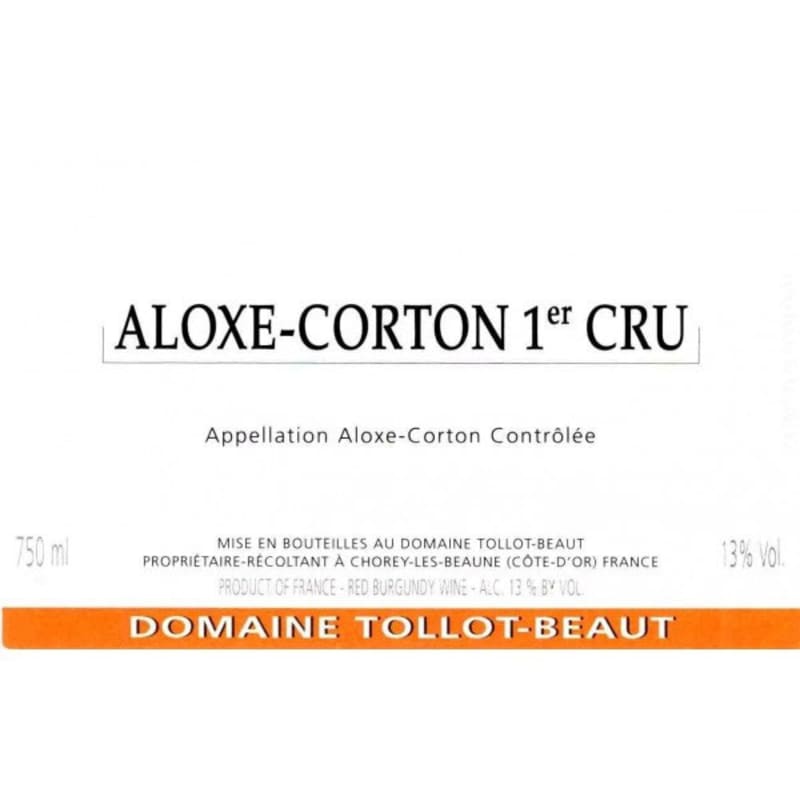 Domaine Tollot-Beaut Aloxe-Corton 2012 Front Label