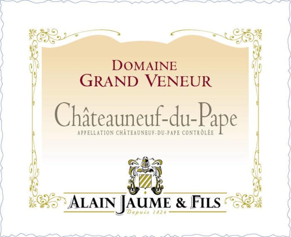 Domaine Grand Veneur Chateauneuf-du-Pape Blanc 2011 Front Label