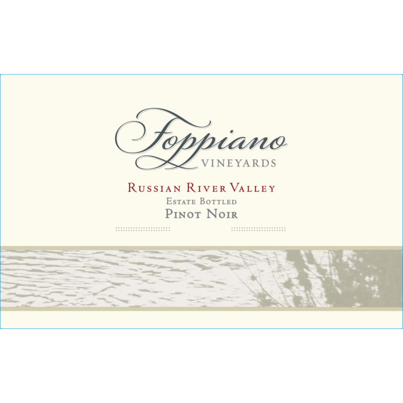 Foppiano Estate Pinot Noir 2013 Front Label