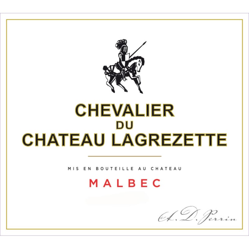 Chateau Lagrezette Chevalier de Lagrezette 2013 Front Label