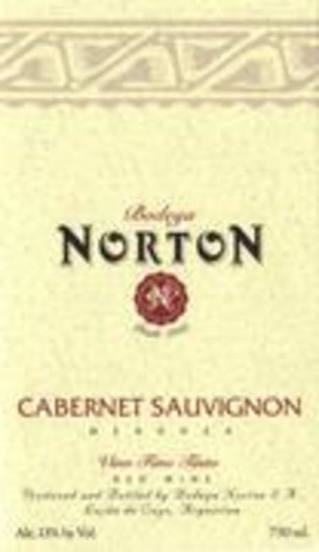 Bodega Norton Cabernet Sauvignon 1996 Front Label