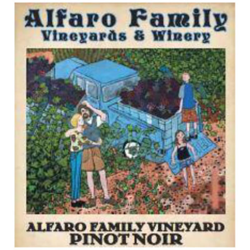 Alfaro Family Estate Pinot Noir 2014 Front Label