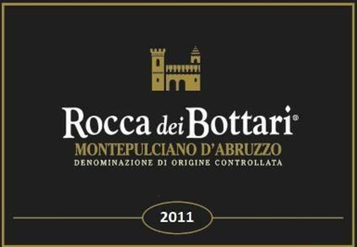 Villa Cervia Montepulciano d'Abruzzo Rocca dei Bottari 2011 Front Label