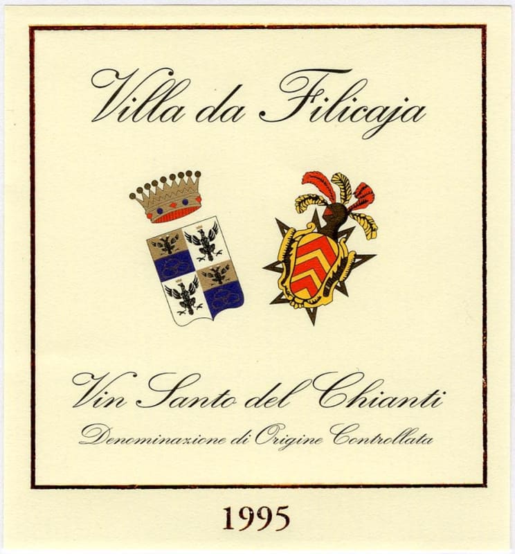 Villa da Filicaja Vin Santo del Chianti 2001 Front Label