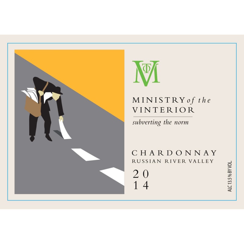 Ministry of Vinterior Russian River Chardonnay 2014 Front Label