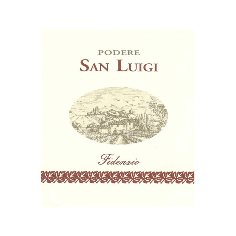 Podere San Luigi Fidenzio Val di Cornia 2001 Front Label