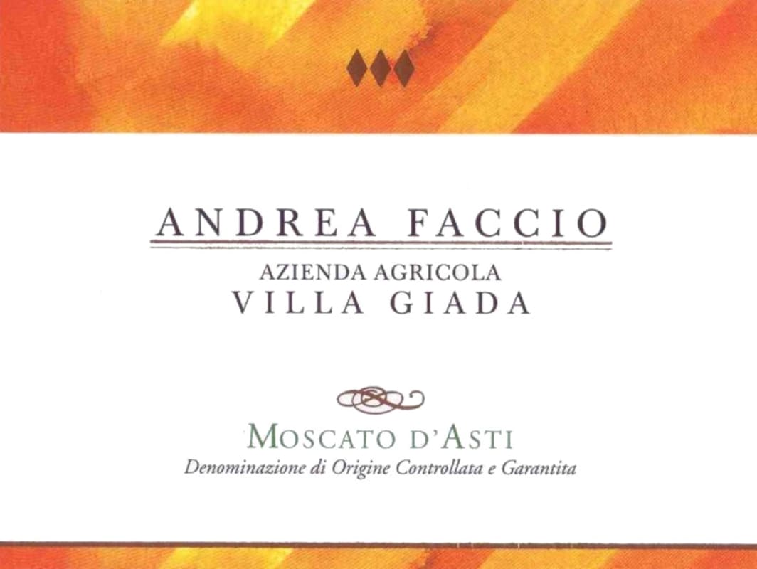 Villa Giada Moscato d'Asti 2013 Front Label