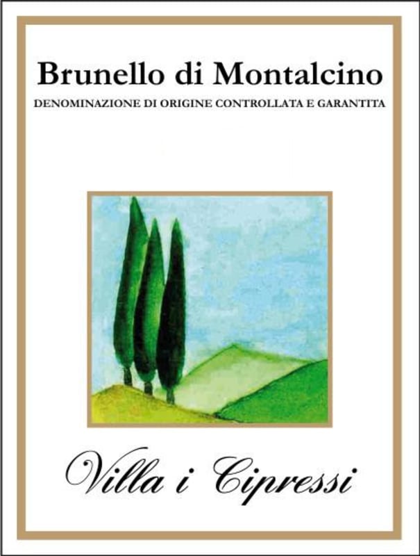 Villa I Cipressi Brunello di Montalcino 2008 Front Label