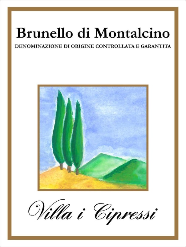 Villa I Cipressi Brunello di Montalcino 2010 Front Label