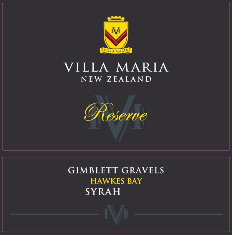 Villa Maria Reserve Syrah 2014 Front Label