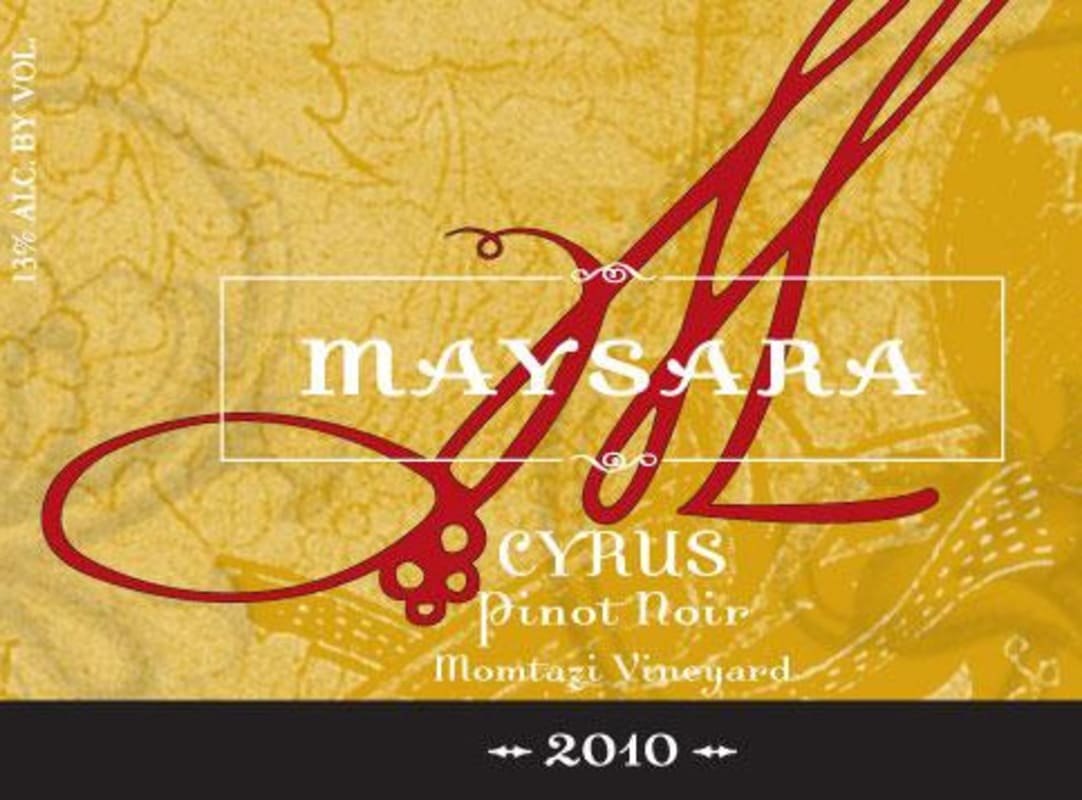 Maysara Cyrus Pinot Noir 2010 Front Label