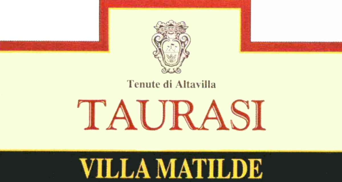 Villa Matilde Taurasi Tenuta di Altavilla 2004 Front Label