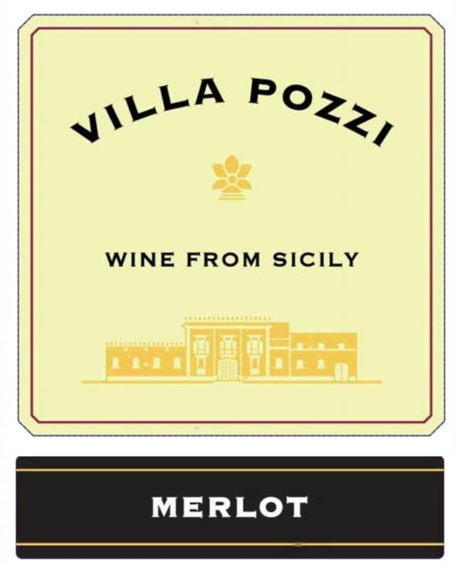 Villa Pozzi Sicilia Merlot 2012 Front Label