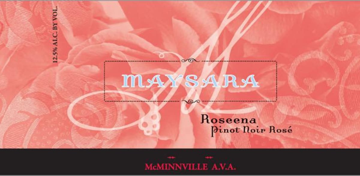 Maysara Roseena Rose Pinot Noir 2012 Front Label