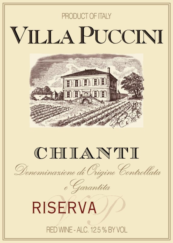 Villa Puccini Chianti Riserva 2006 Front Label