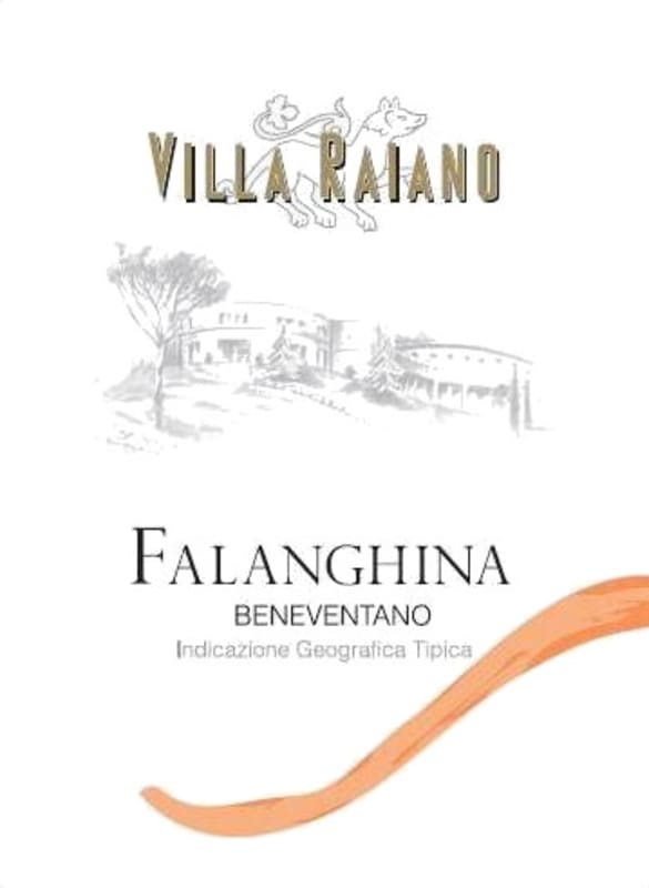 Villa Raiano Beneventano Falanghina 2012 Front Label
