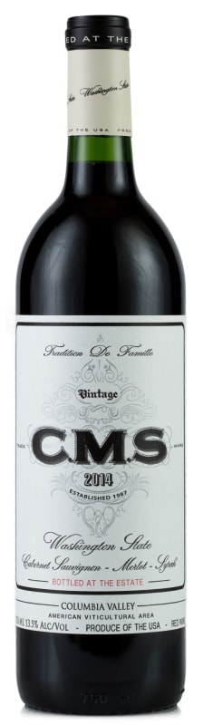 Hedges Family Estate CMS Red Blend 2014 Front Bottle Shot