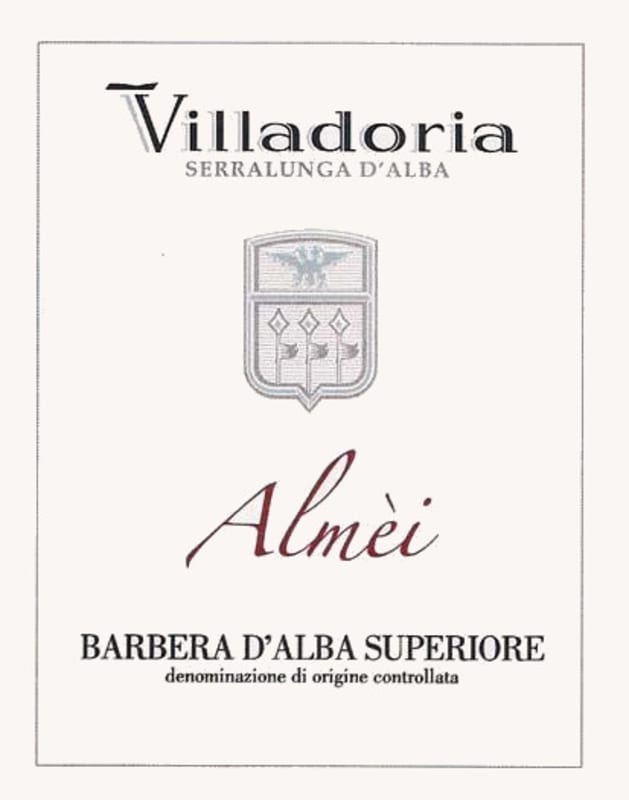 Villadoria 'Almei' Barbera d'Alba Superiore 2011 Front Label