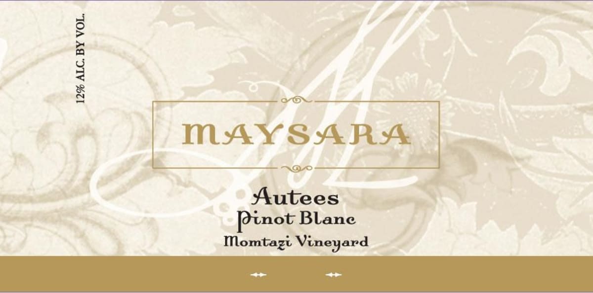 Maysara Autees Pinot Blanc 2014 Front Label