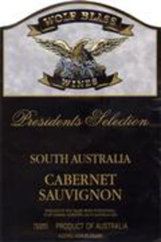 Wolf Blass Presidents Selection Cabernet Sauvignon 1996 Front Label