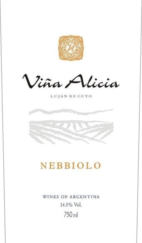Vina Alicia Nebbiolo 2007 Front Label