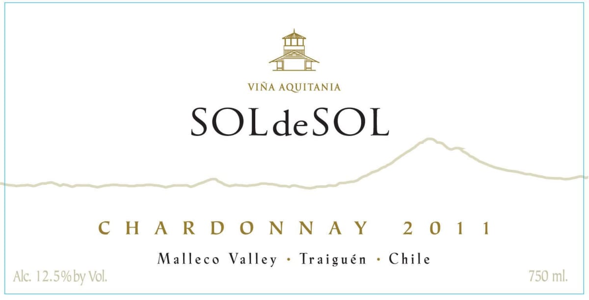 Aquitania Sol de Sol Chardonnay 2011 Front Label