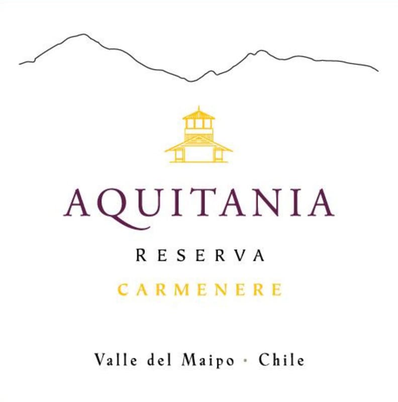Aquitania Reserva Carmenere 2015 Front Label