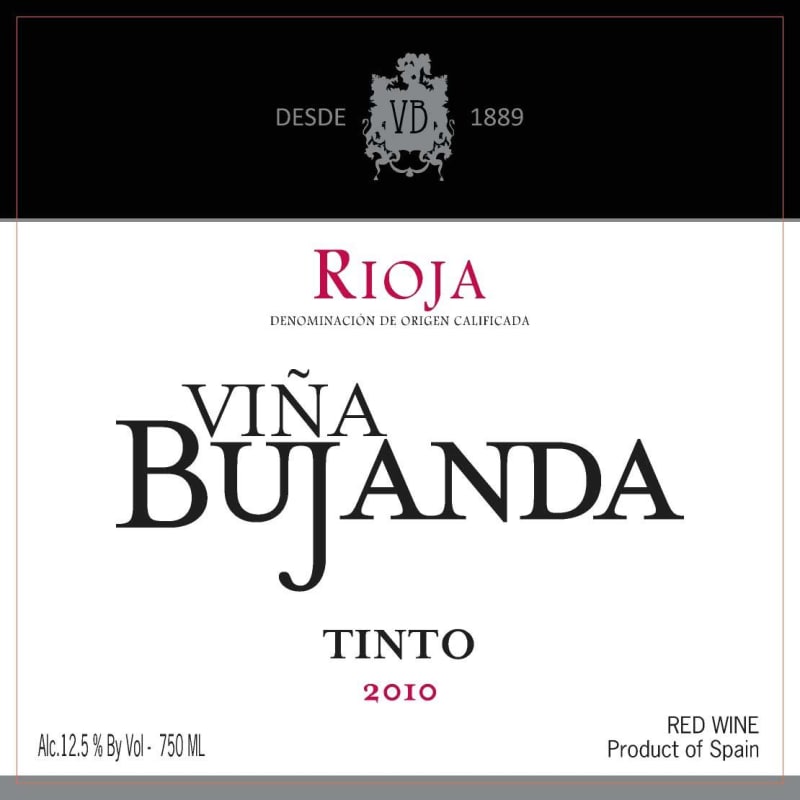 Vina Bujanda Tinto 2010 Front Label