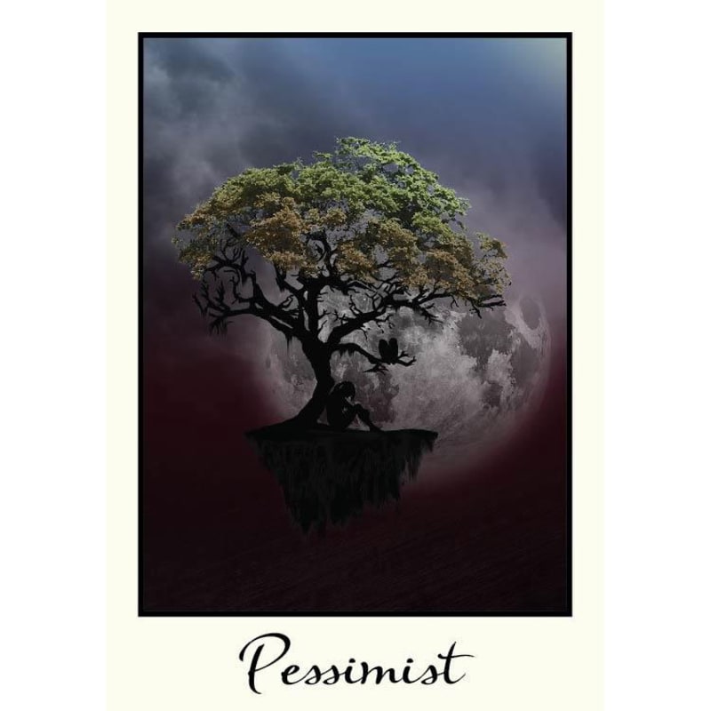 Pessimist Red Blend 2015 Front Label