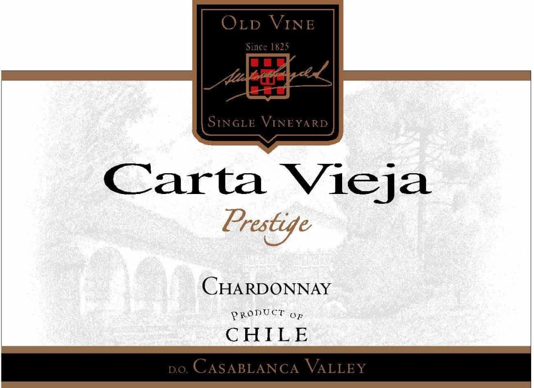 Carta Vieja Prestige Chardonnay 2011 Front Label