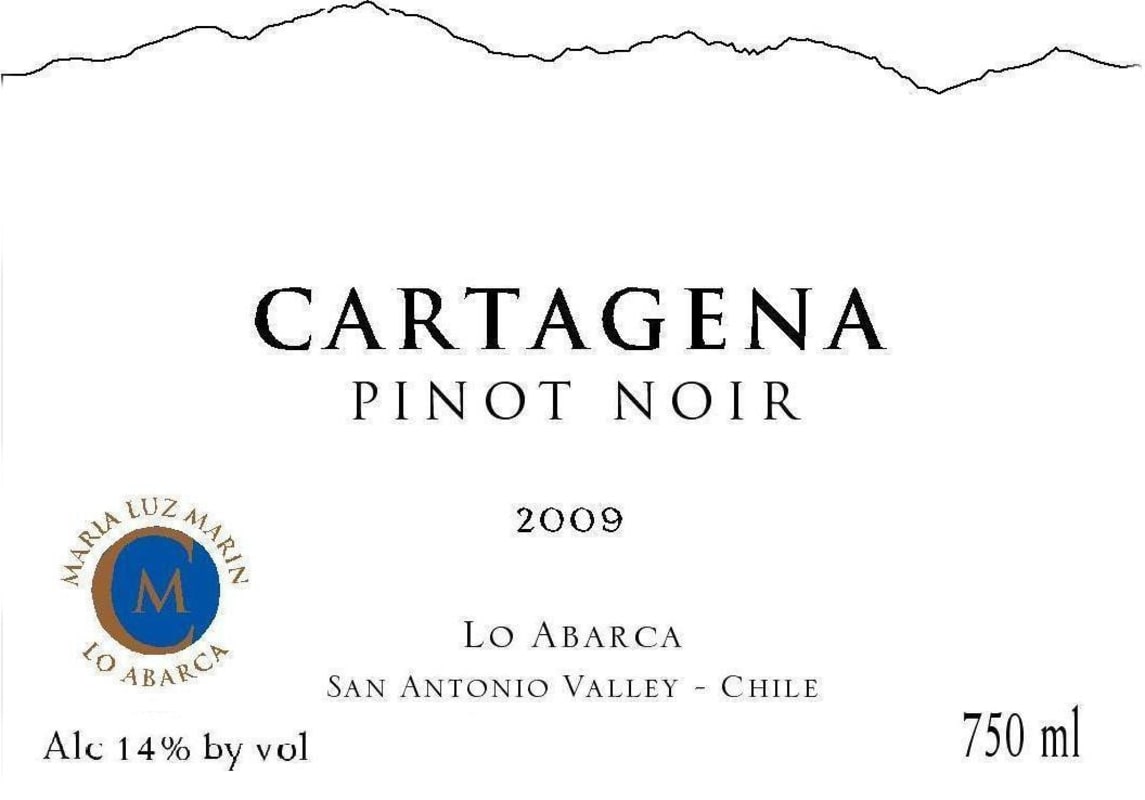 Casa Marin Cartagena Pinot Noir 2009 Front Label