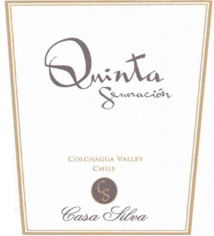 Casa Silva Quinta Generacion White Blend 2012 Front Label