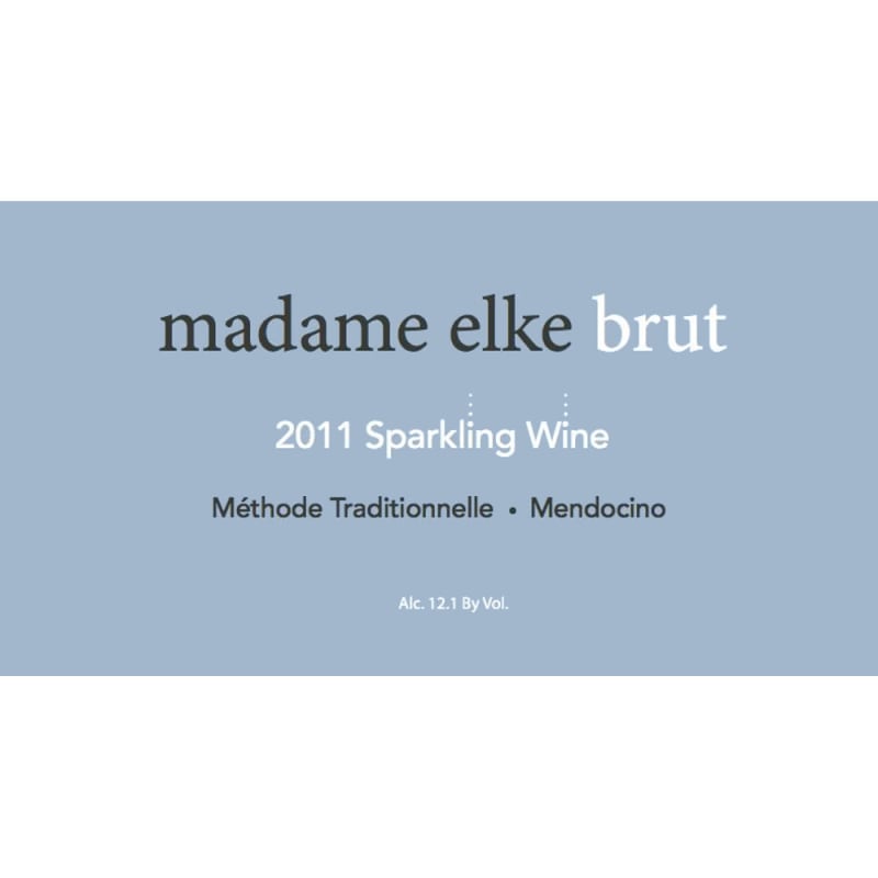 Elke Mary Elke Brut 2011 Front Label