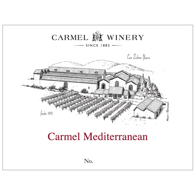Carmel Mediterranean Red Blend (OU Kosher) 2010 Front Label