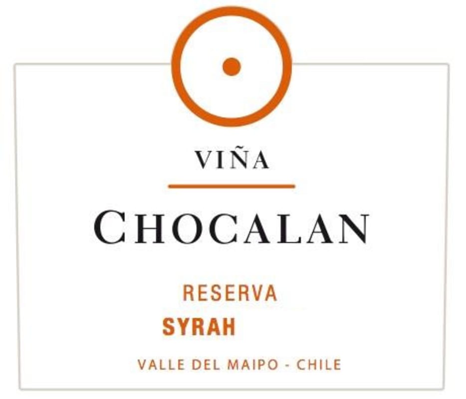 Vina Chocalan Reserva Syrah 2013 Front Label