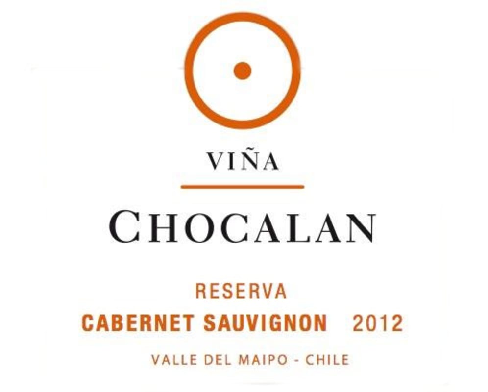 Vina Chocalan Reserva Cabernet Sauvignon 2012 Front Label