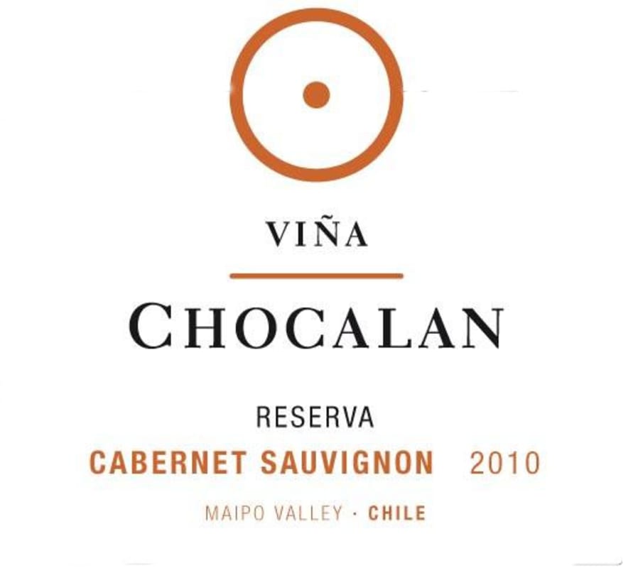 Vina Chocalan Reserva Cabernet Sauvignon 2010 Front Label