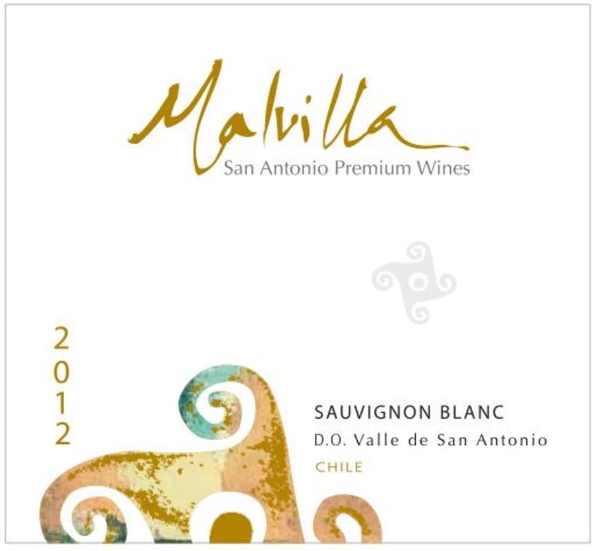 Vina Chocalan Malvilla Sauvignon Blanc 2012 Front Label