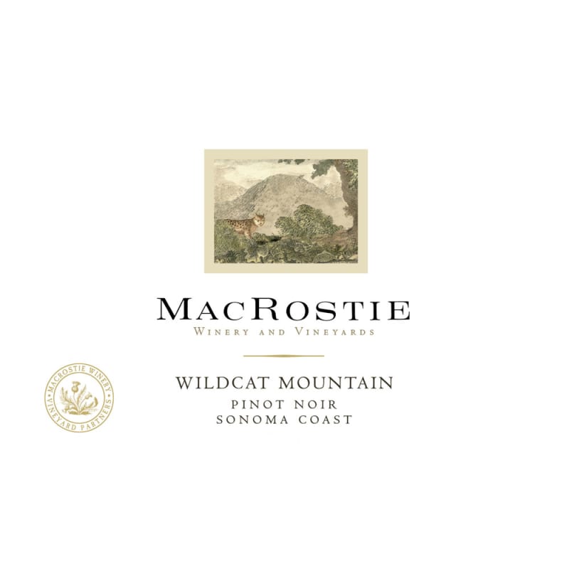 MacRostie Wildcat Mountain Vineyard Pinot Noir 2013 Front Label