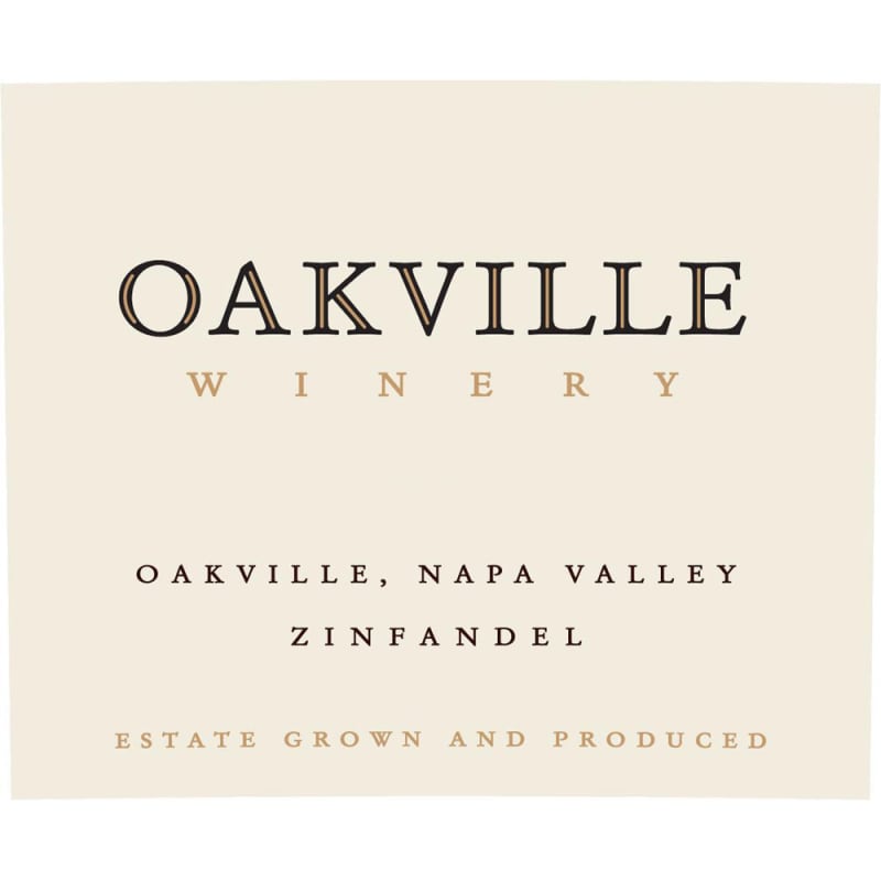 Oakville Winery Estate Zinfandel 2014 Front Label