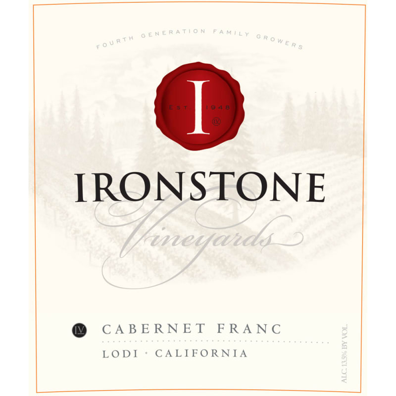 Ironstone Cabernet Franc 2014 Front Label