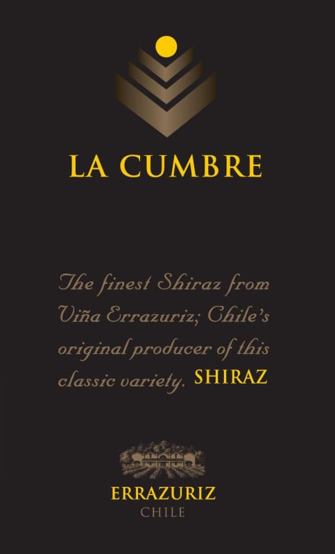 Errazuriz La Cumbre Syrah 2007 Front Label