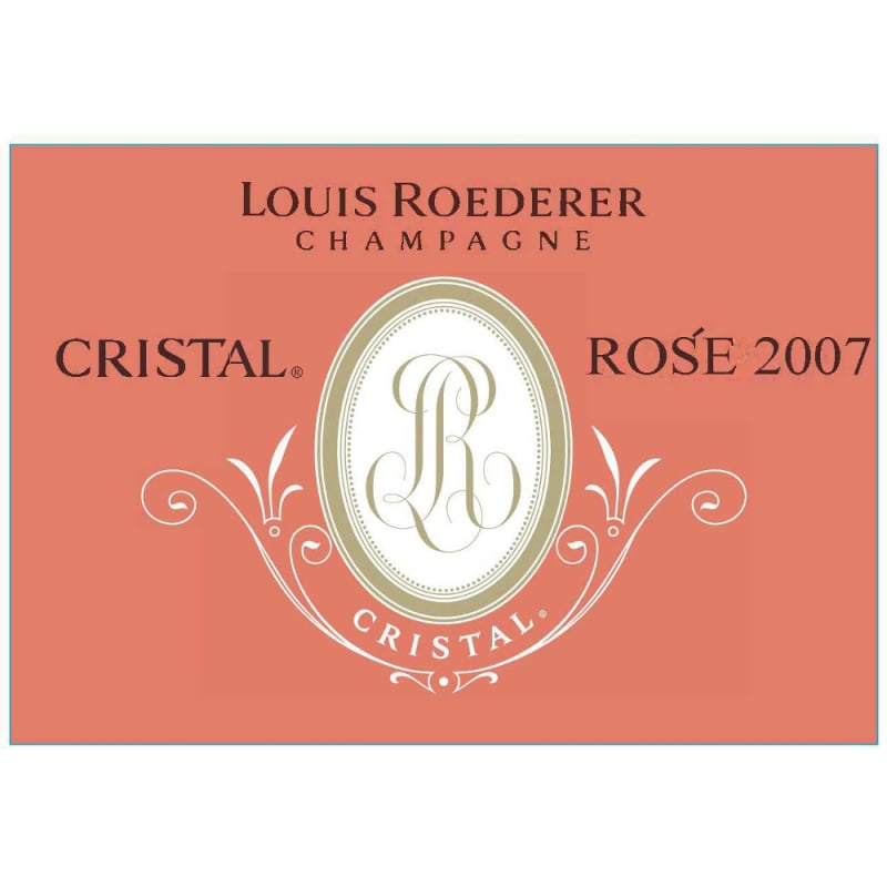 Louis Roederer Cristal Rose 2007 Front Label