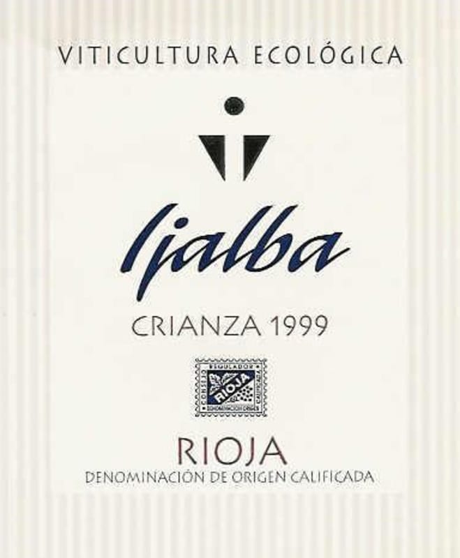 Vina Ijalba Ijalba Crianza 1999 Front Label