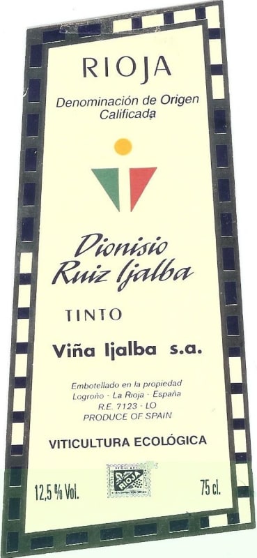 Vina Ijalba Dionisio Ruiz Ijalba 2014 Front Label