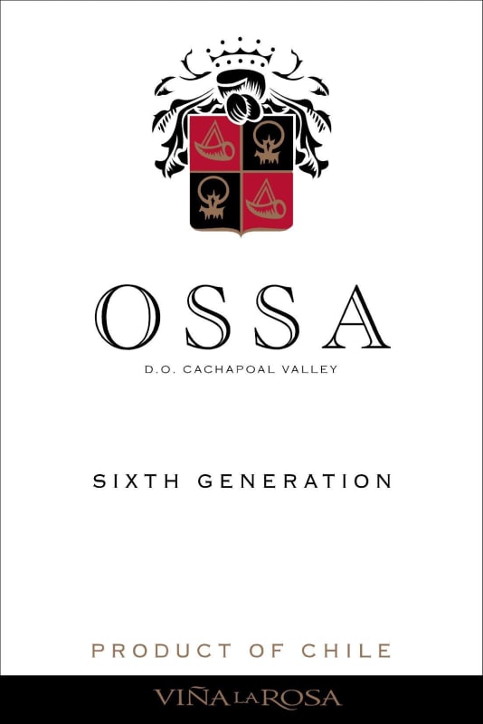 Vina La Rosa Ossa Sixth Generation 2006 Front Label