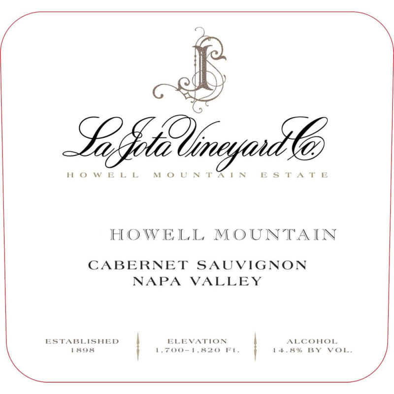 La Jota Howell Mountain Cabernet Sauvignon (3 Liter Bottle) 1997 Front Label