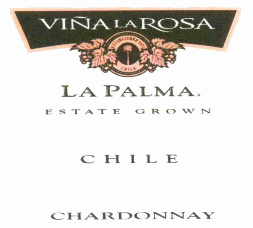 Vina La Rosa La Palma Estate Grown Chardonnay 2011 Front Label