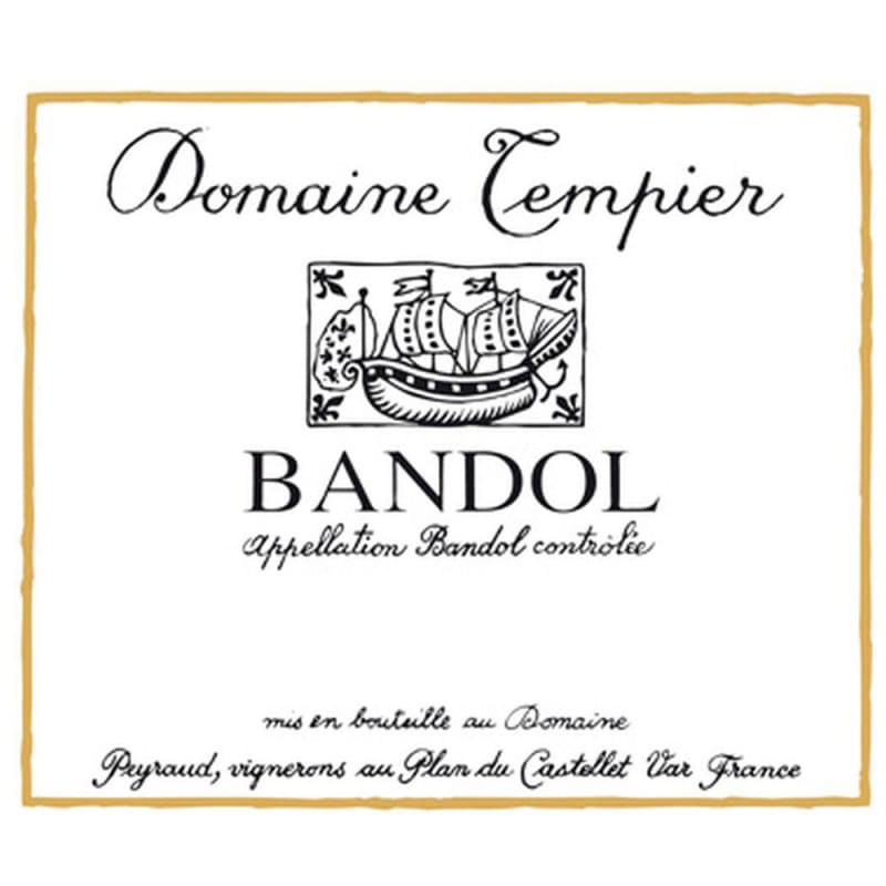 Domaine Tempier Bandol Rouge 2014 Front Label