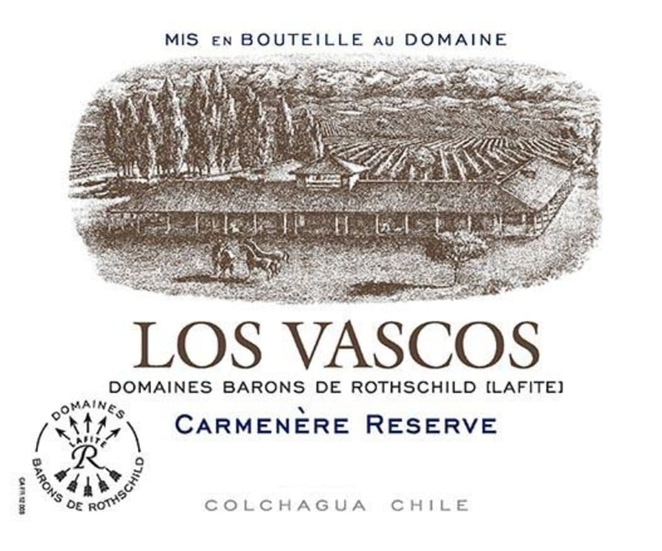 Los Vascos Reserve Carmenere 2014 Front Label